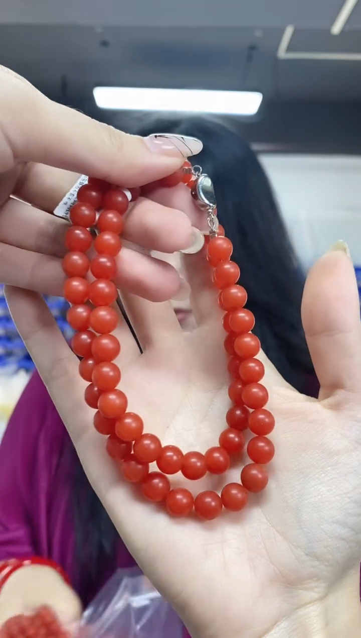 【闪购商品】南红玛瑙项链未镶嵌多样性发其一颜色微差