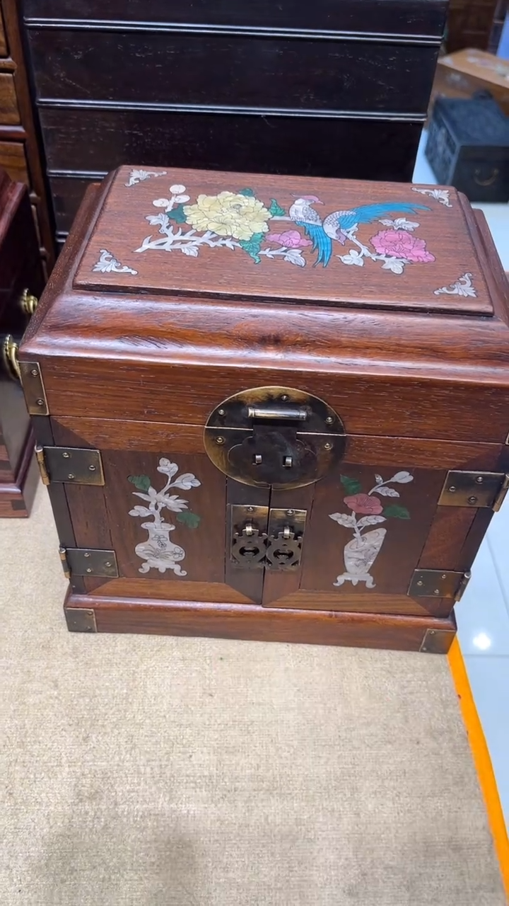 【闪购商品】木锦上添花螺钿官箱