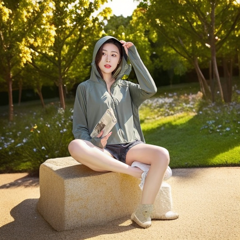 215#女【木兮兮专属】防晒衣2025夏季新女士连帽防紫外线防晒服
