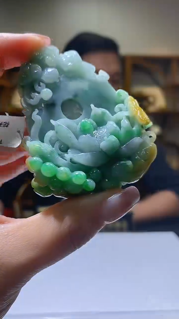 【闪购商品】定制翡翠未镶嵌36/0212/W/花