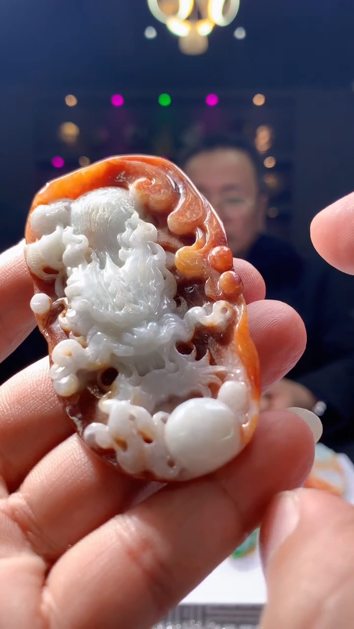 【闪购商品】定制翡翠未镶嵌1015hn-毛货挂件36