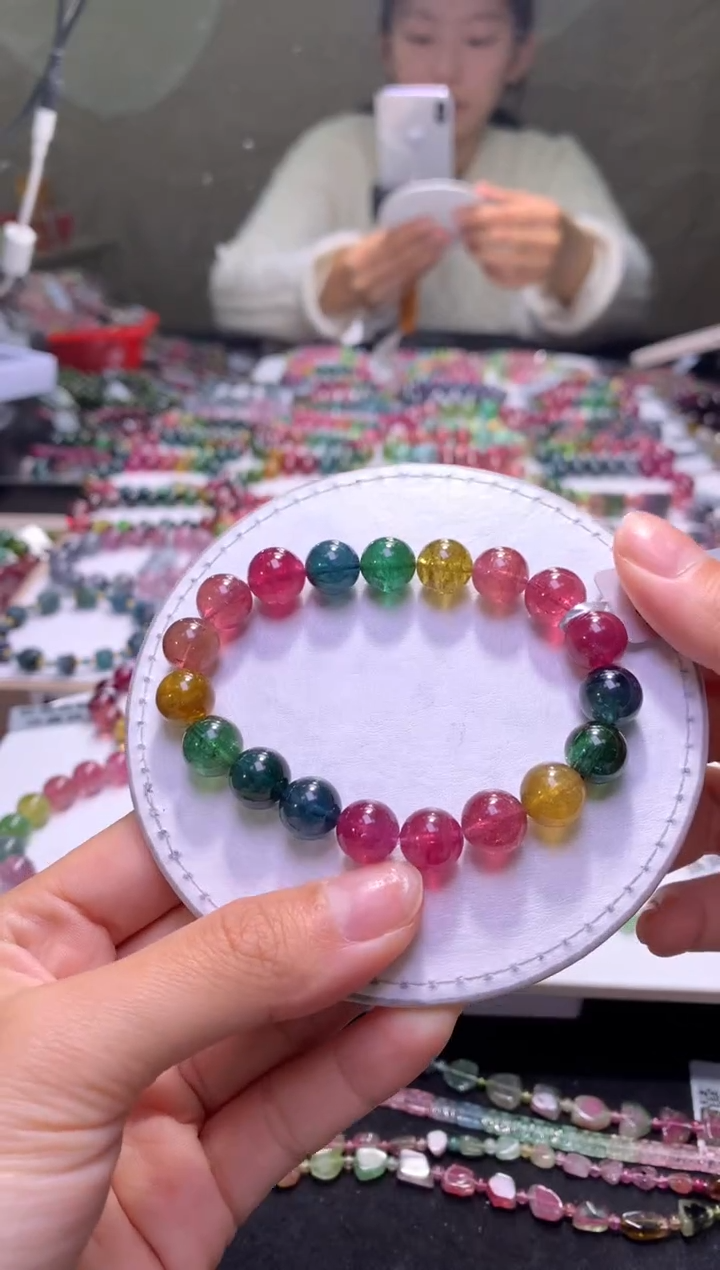 未镶嵌手串碧玺A22【天然碧玺】