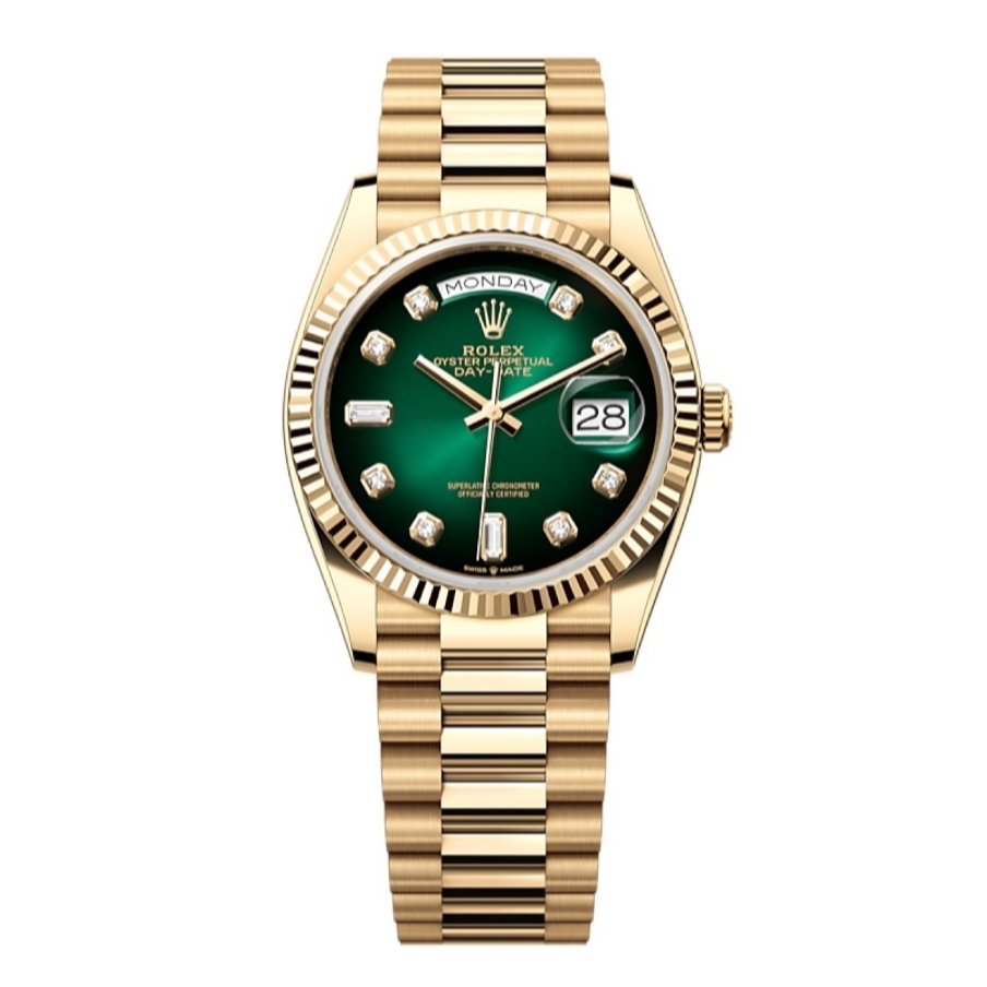 全新未使用 Rolex/劳力士 星期日历型128238/表径36/公价351800