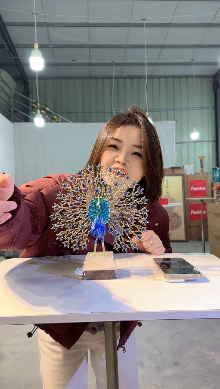 琉璃优奇花瓶摆件Y-早9