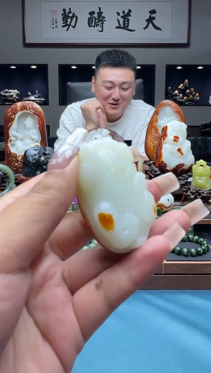 和田玉未镶嵌摆件zl