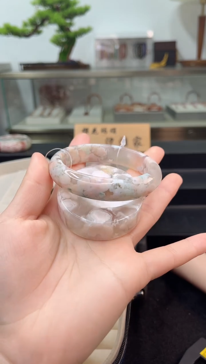 未镶嵌手镯石英质玉58圈口（赠品镯心）3S1005