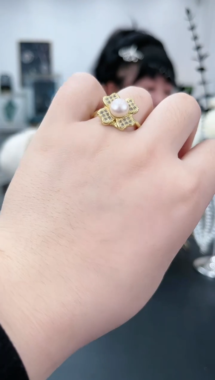 【闪购商品】淡水珍珠戒指未镶嵌·12