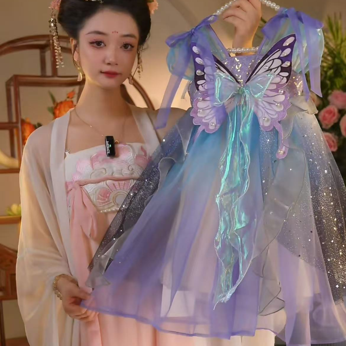 W【星河蝶舞】2025新款女童国风仙气中国风夏季汉服25291
