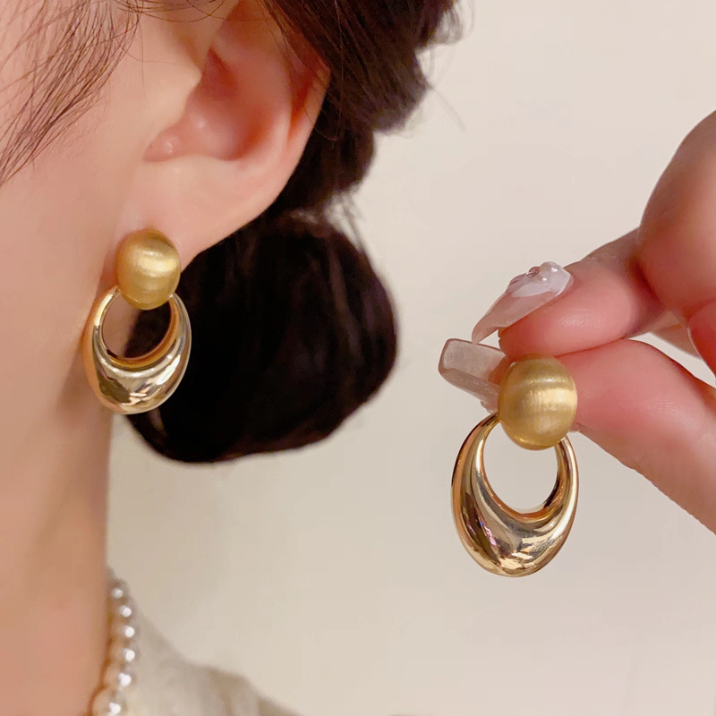 铜合金耳饰 【D18】新款时尚精致甜美百搭简约耳环