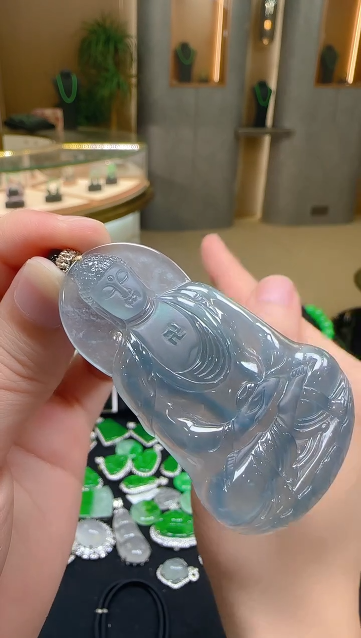 吊坠(不含链)未镶嵌翡翠天然A货翡翠多样性发一