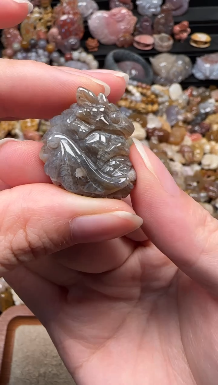 颈饰未镶嵌硅化珊瑚（珊瑚玉）880