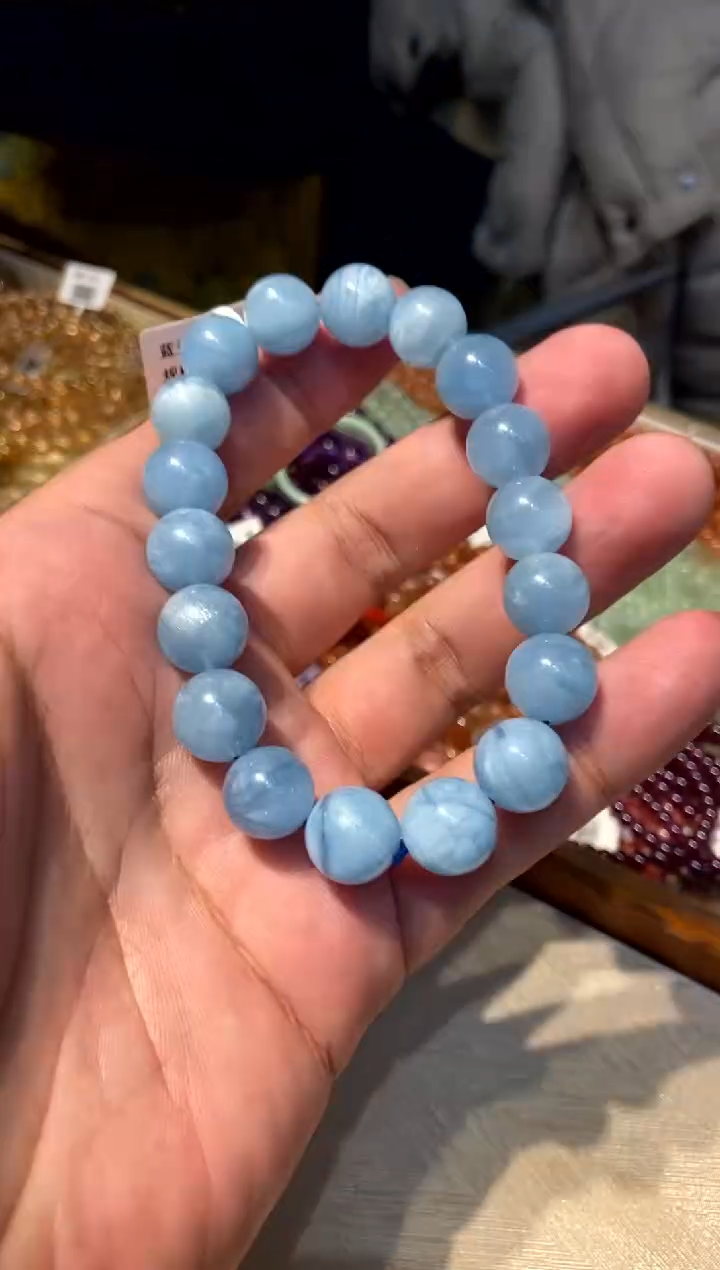 【闪购商品】水晶906-未镶嵌海蓝宝12mm+