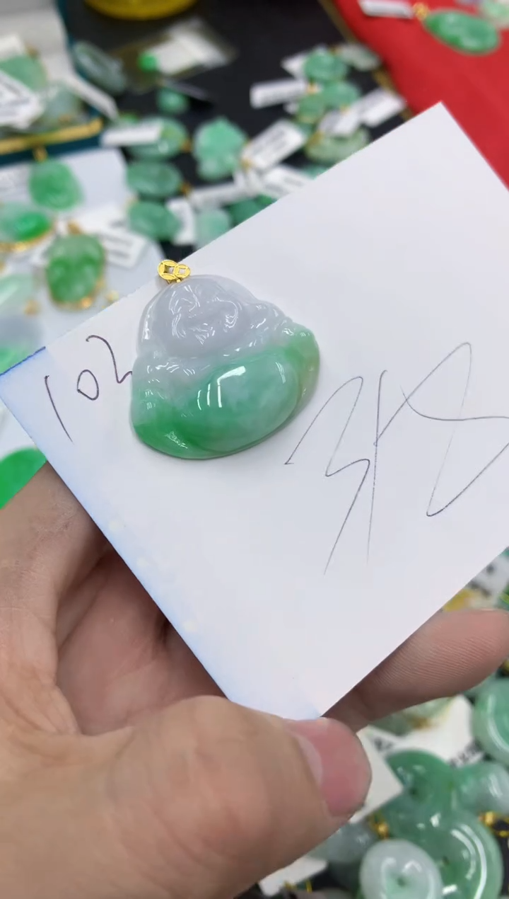 【闪购商品】翡翠颈饰18K金镶嵌1111111111