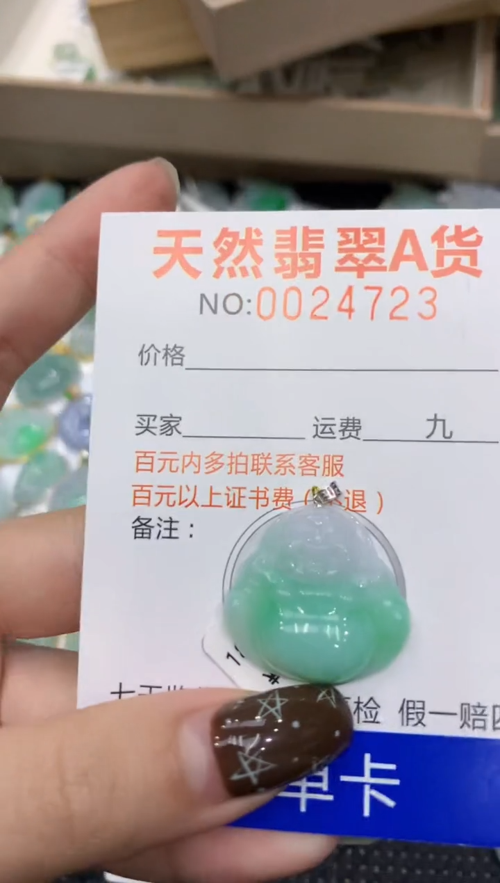 【闪购商品】翡翠颈饰18K金镶嵌11111111111