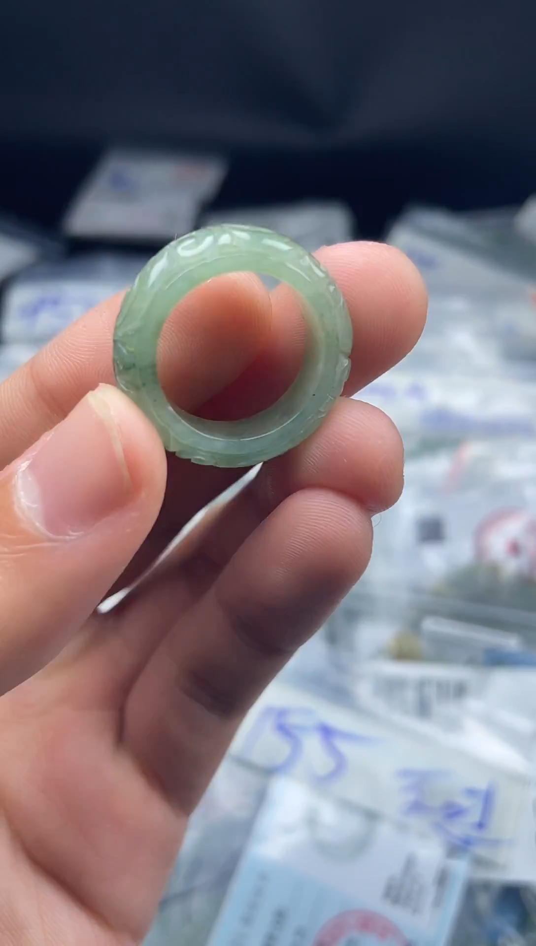 未镶嵌戒圈翡翠天然翡翠a货戒圈