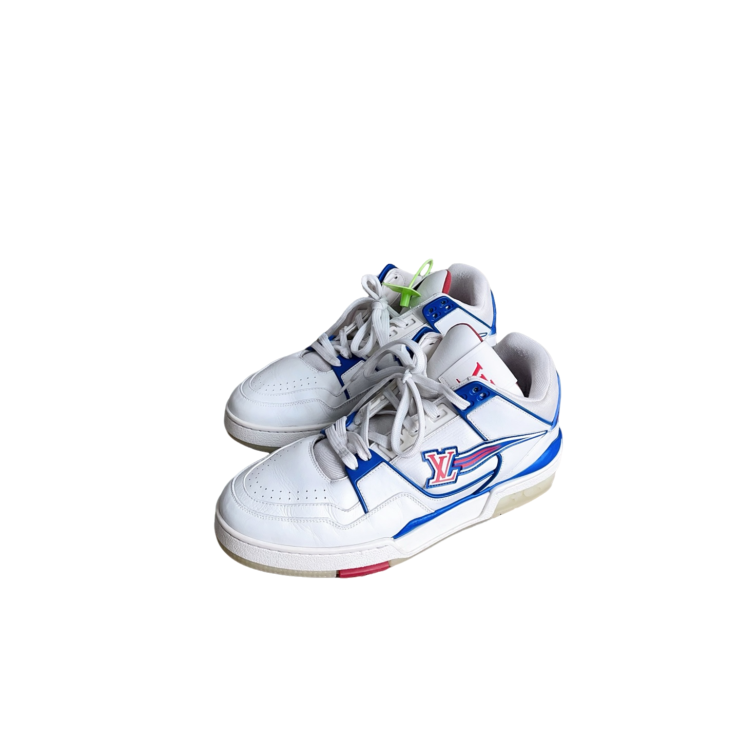 95新 LouisVuitton/路易威登  Trainer蓝天白云休闲鞋41.5码d4041