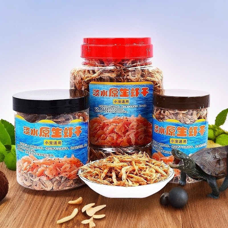 乌龟小虾干饲料小龟粮食淡水钩虾盐虾干巴西龟草龟鳄龟饲料