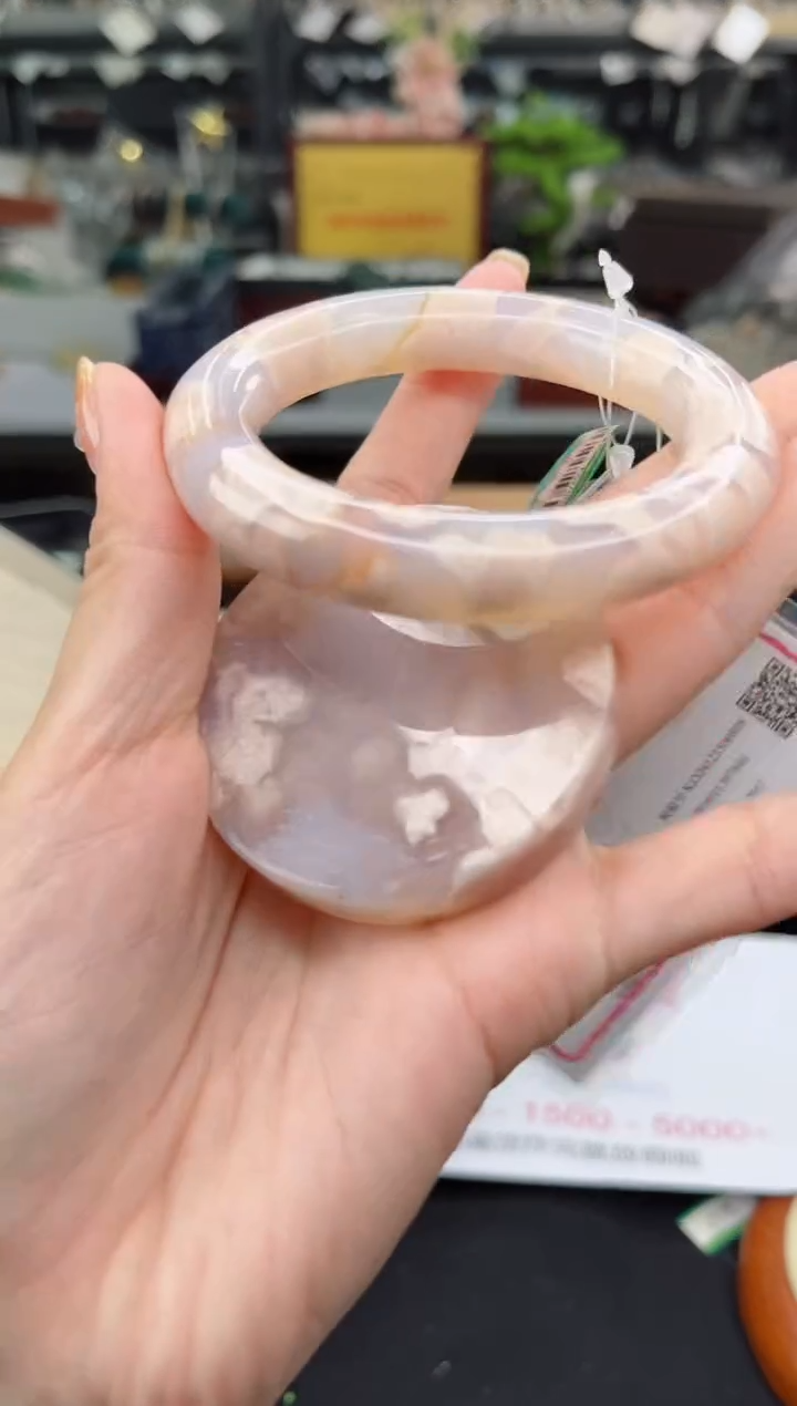 【闪购商品】石英质玉手镯未镶嵌54圈口（赠品镯心）3507624
