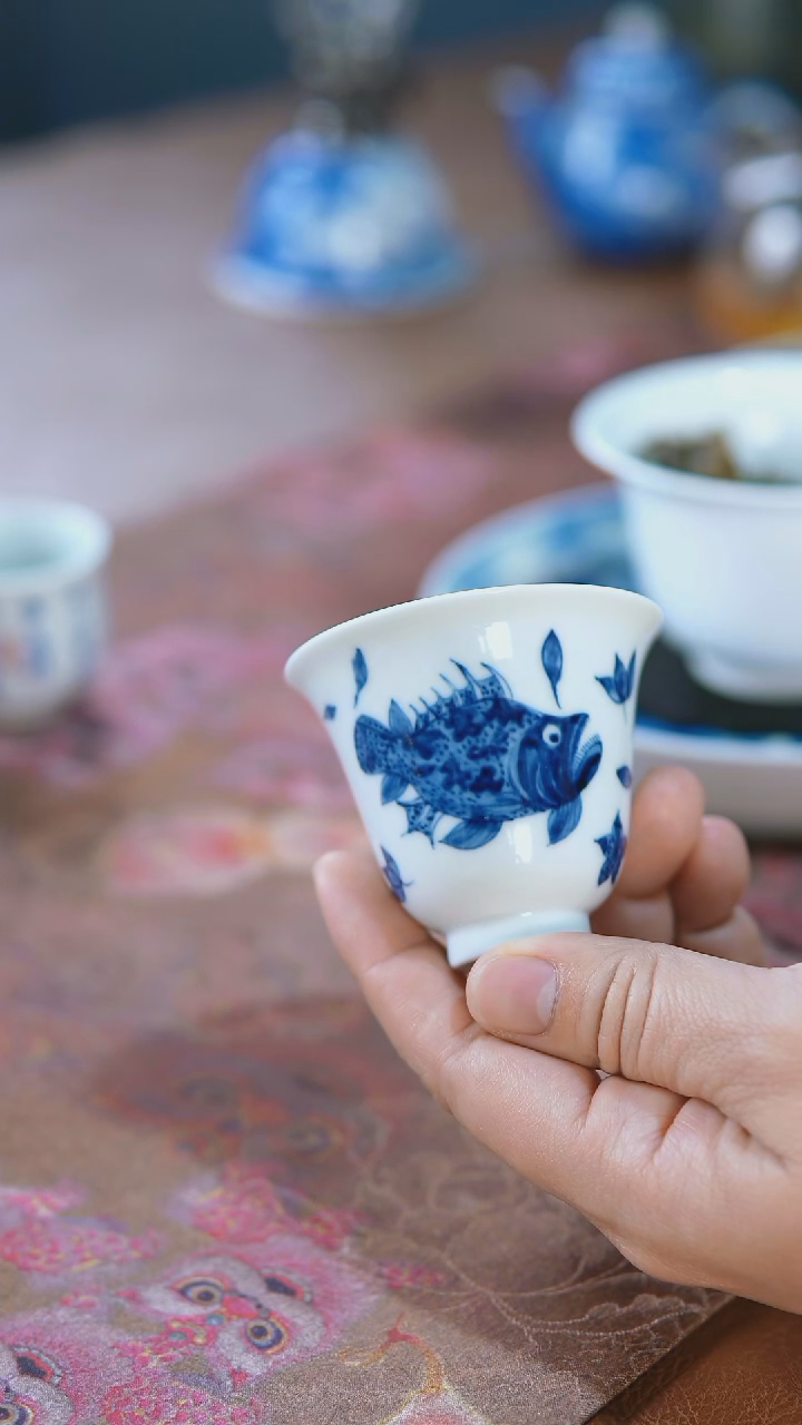 当代当代青花鳜鱼主人杯