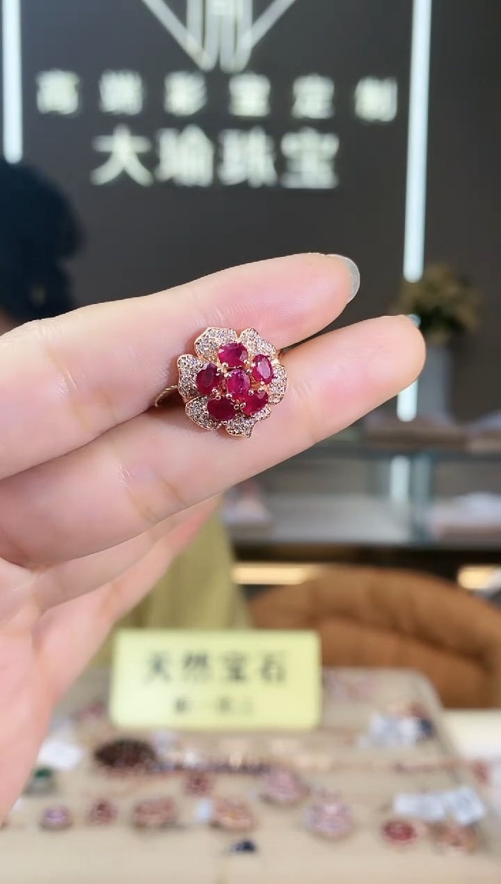 【闪购商品】红宝石手饰银S925镶嵌手饰