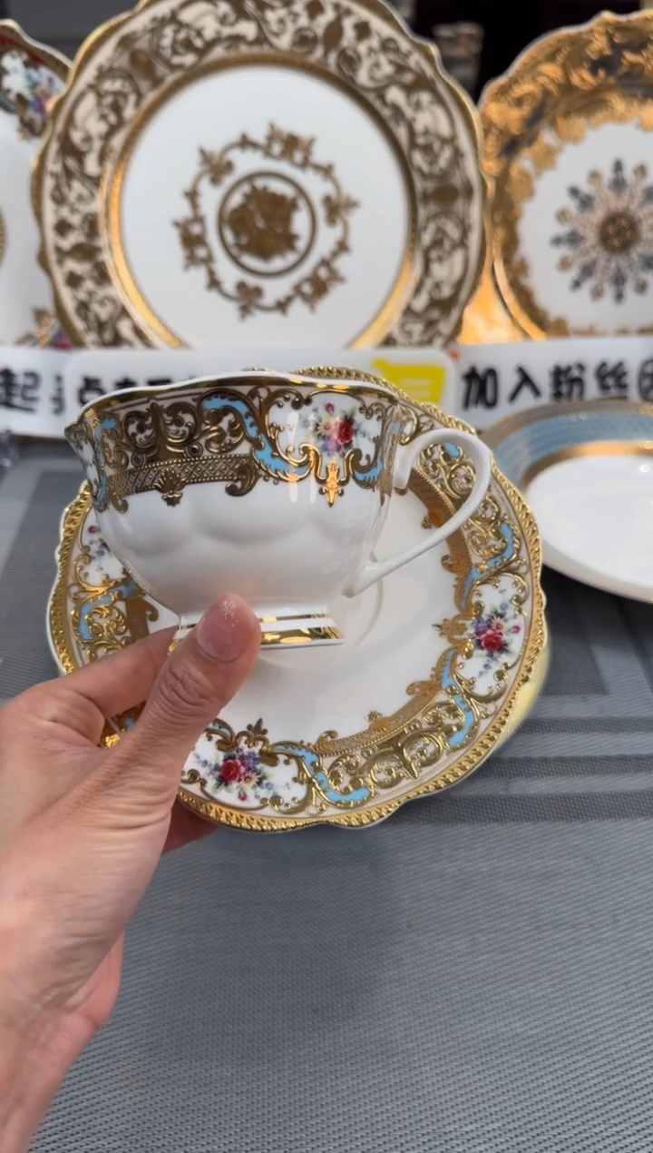 【闪购商品】瓷片2杯2碟  春节活动福利价