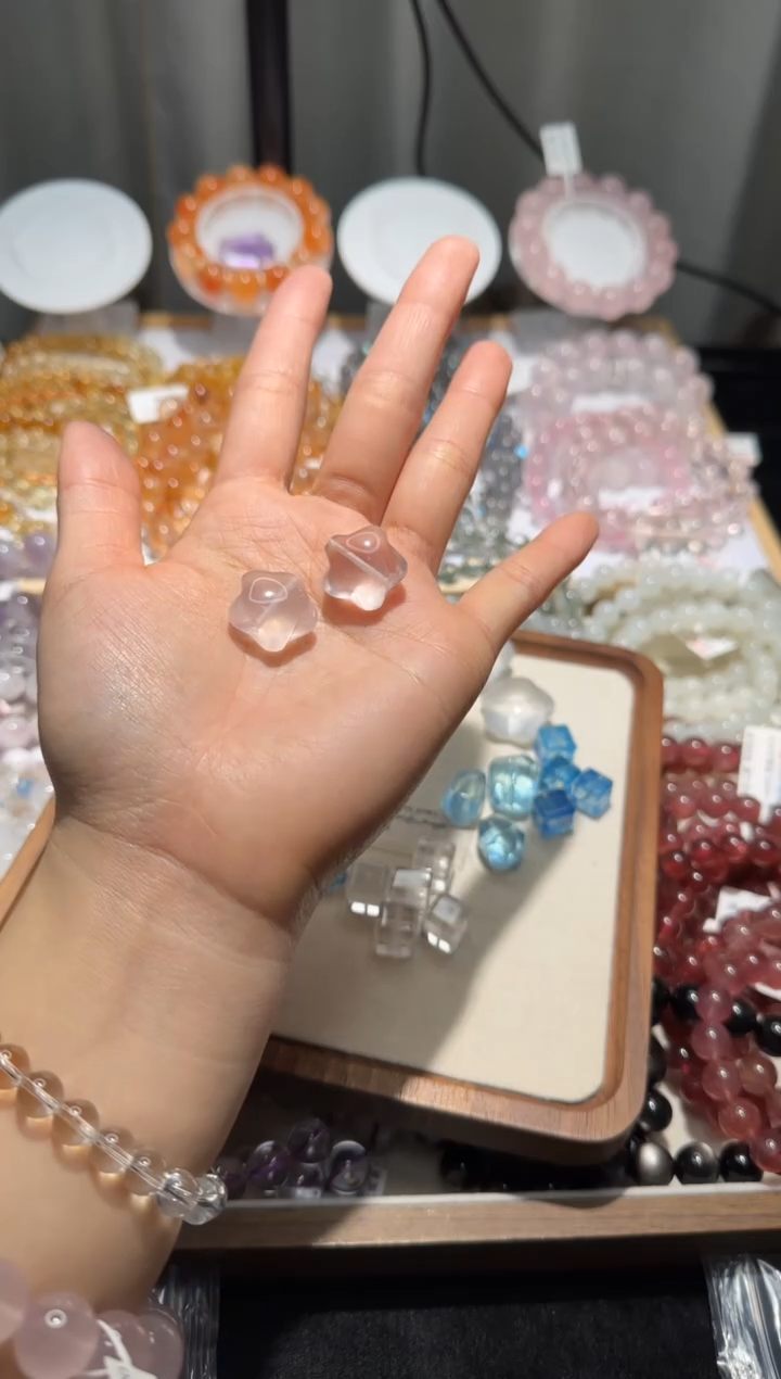 【闪购商品】水晶手链未镶嵌粉水晶星星