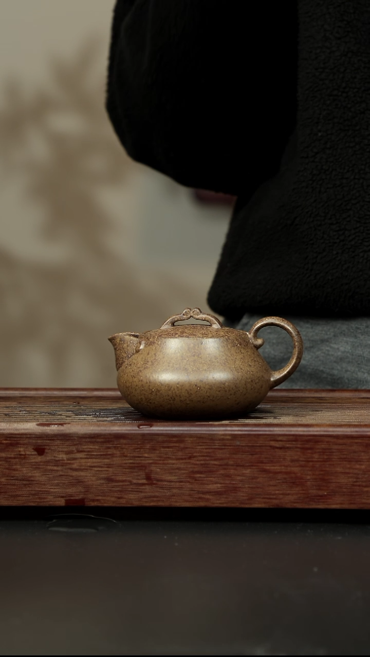 紫砂茶壶本绿柴烧 一生所爱