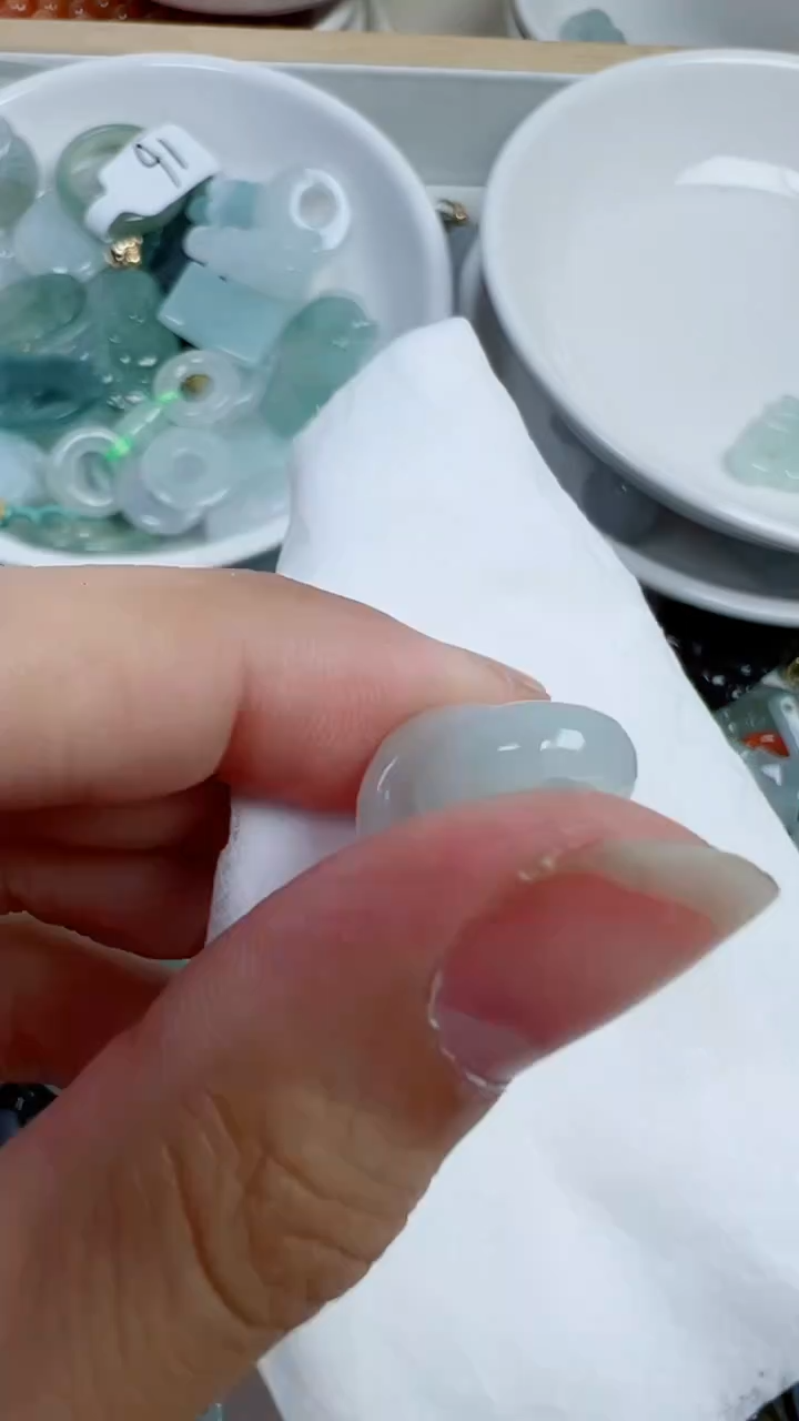 散珠翡翠384号链接，A货翡翠