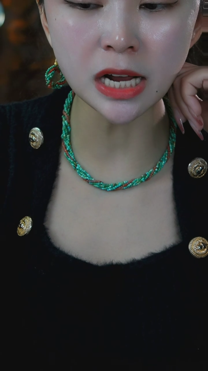 【闪购商品】绿松石项链银S925镶嵌发货一件