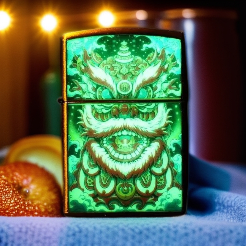 佐罗夜光醒狮喷绘