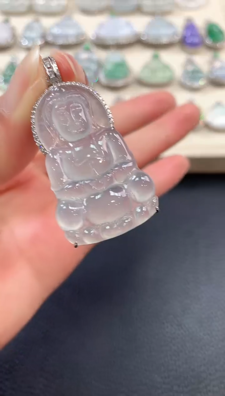 【闪购商品】翡翠吊坠(不含链)18K金镶嵌b150 多样性一件发货 