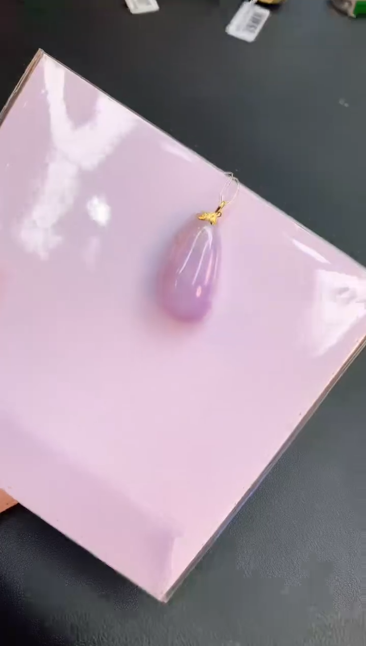 【闪购商品】翡翠颈饰18K金镶嵌赠礼盒证书 珍珍