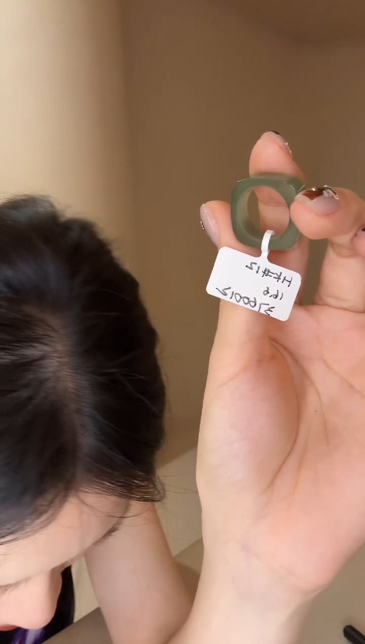 【闪购商品】和田玉戒指未镶嵌12码四方戒