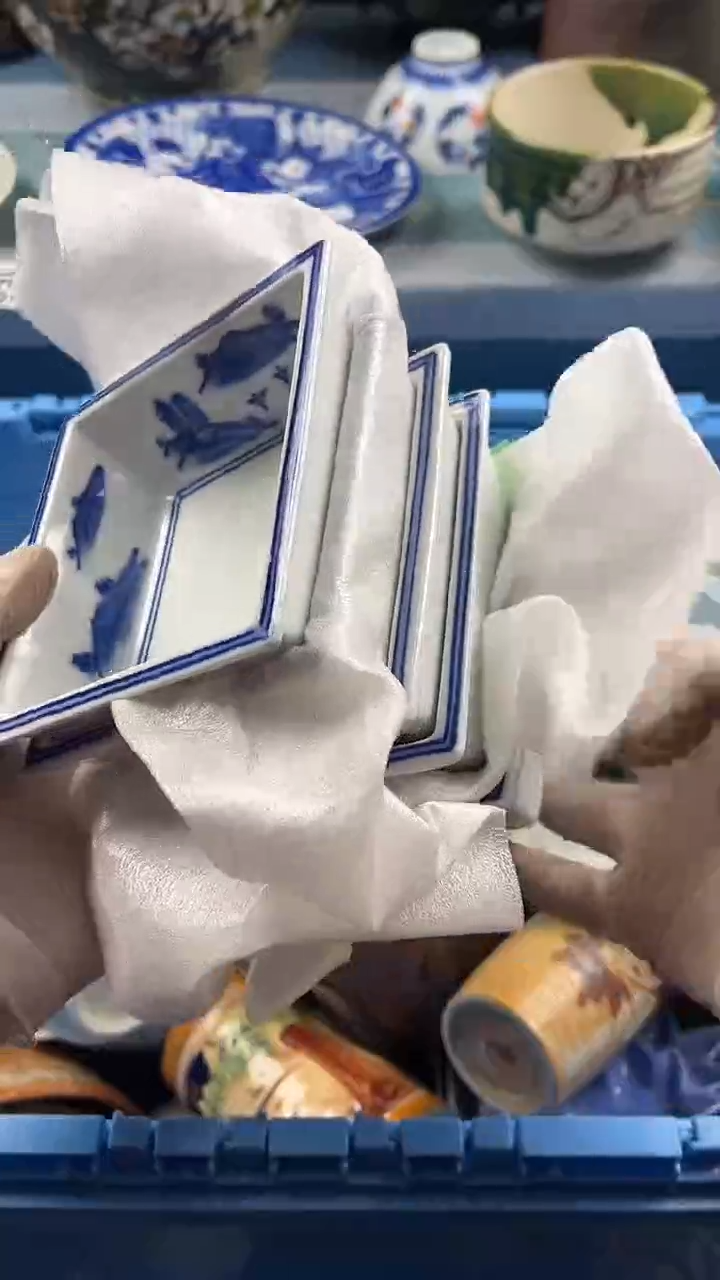 瓷片英歌瓷器满19.9包邮