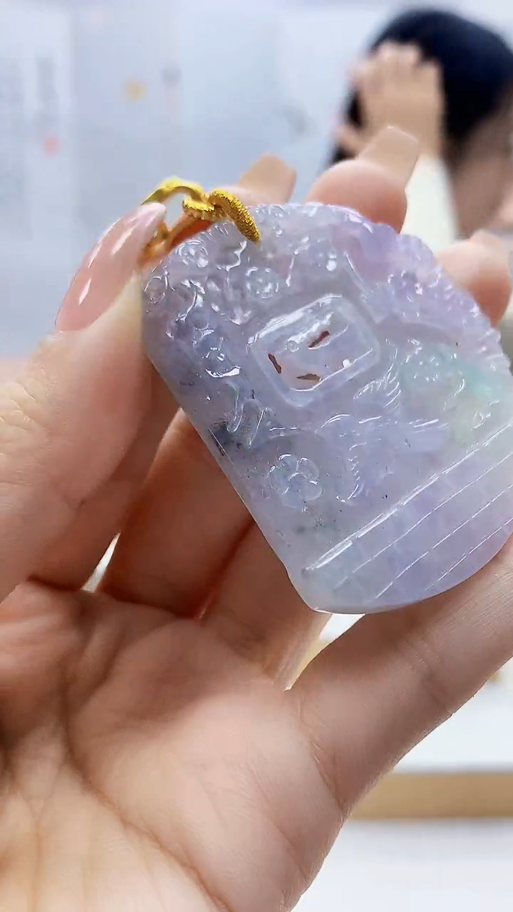 未镶嵌定制翡翠3495ty-毛货挂件36