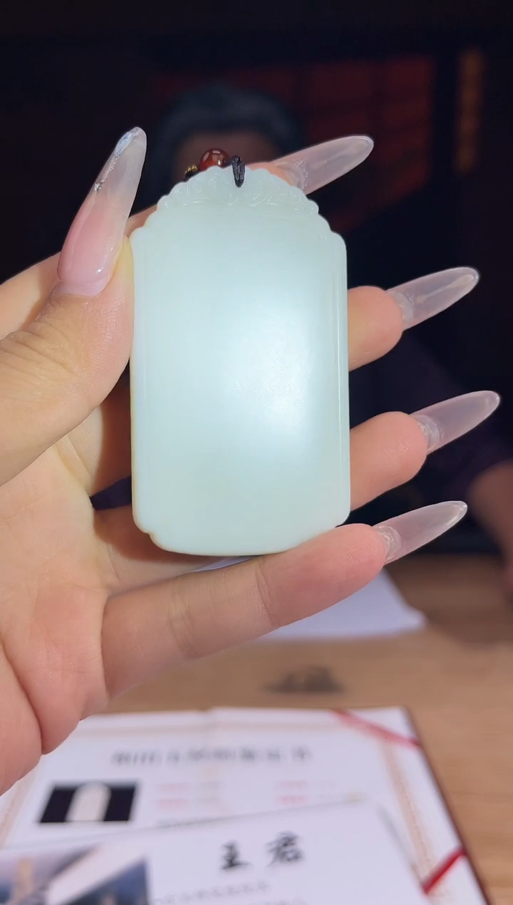 和田玉未镶嵌颈饰A910