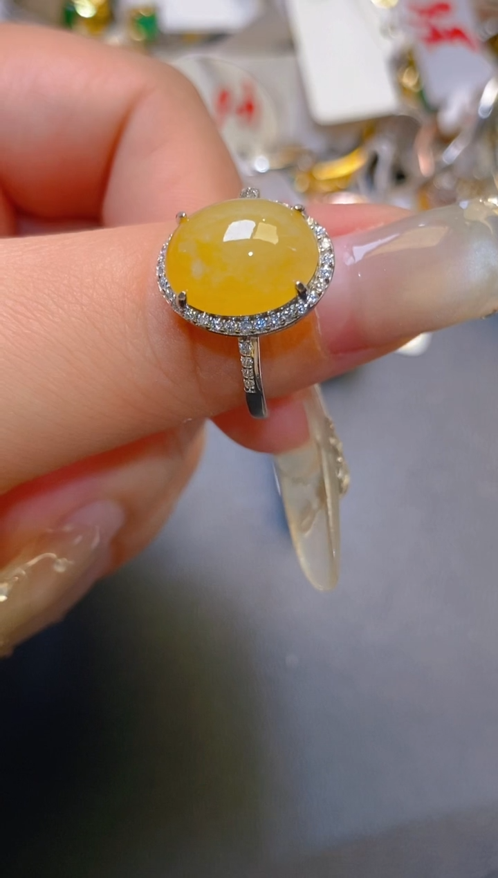 【闪购商品】翡翠耳饰银S925镶嵌天然A货翡翠1