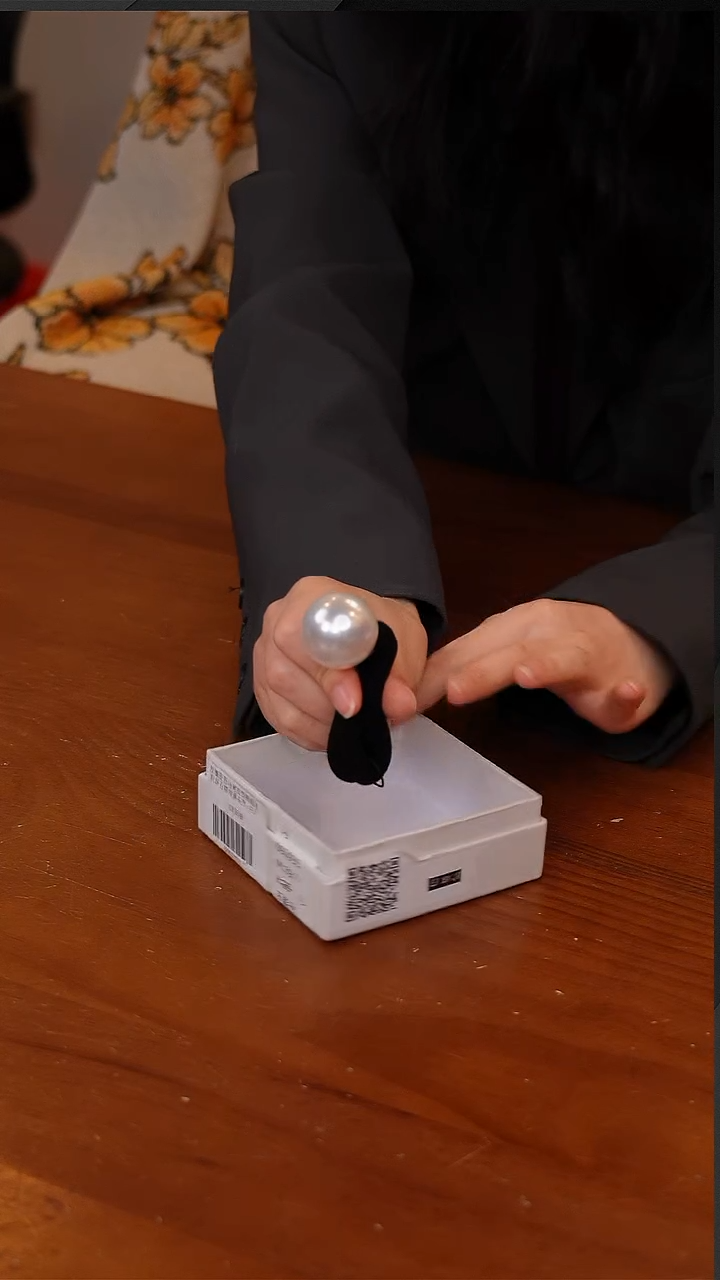 陶144-shes茜子凡尔赛工艺珍珠发圈皮筋马尾发饰发绳头饰-白珍珠