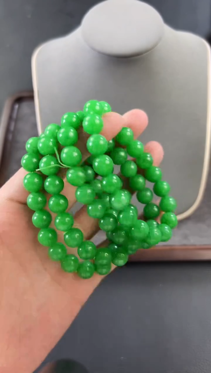 未镶嵌手链翡翠翡翠10mm单圈手串