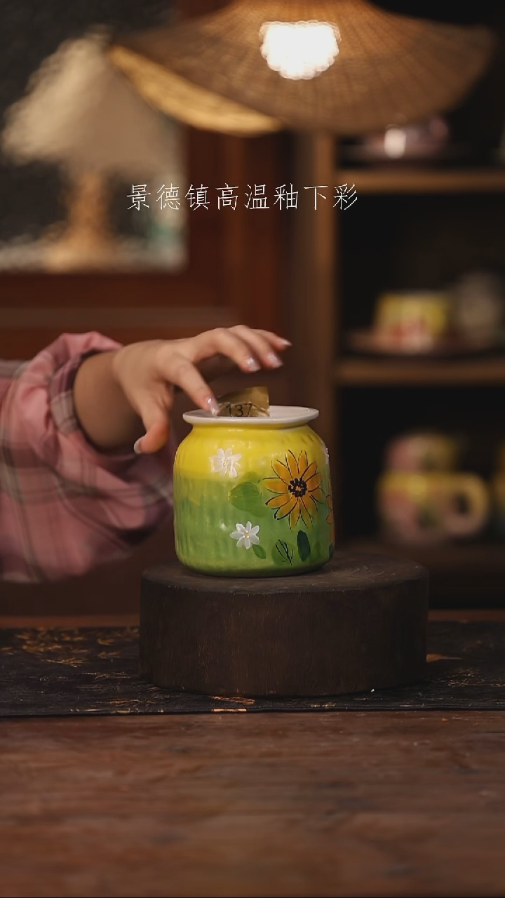 陶瓷景德镇高温釉下手绘陶瓷137