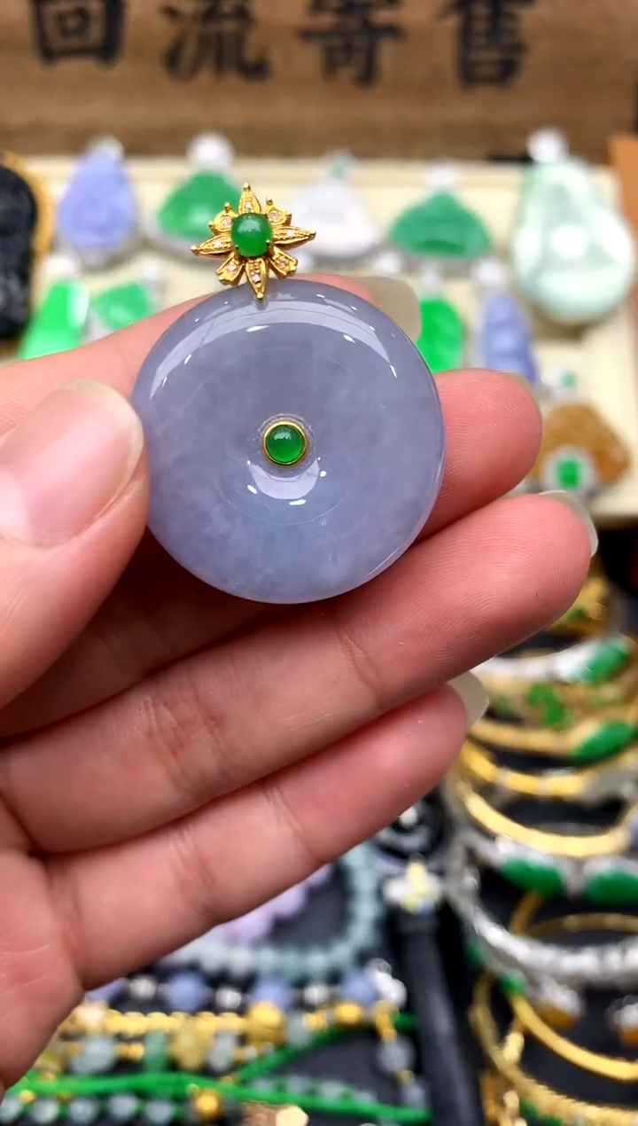 【闪购商品】翡翠颈饰18K金镶嵌193-中国好珍宝