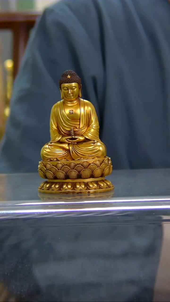 【闪购商品】紫铜鎏金 药师佛 9公分Y20120-G