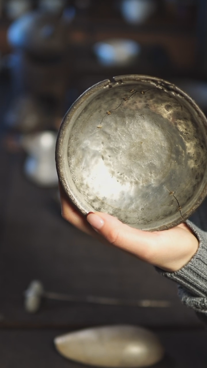 【闪购商品】麦小坤 手作锻造锡壶承