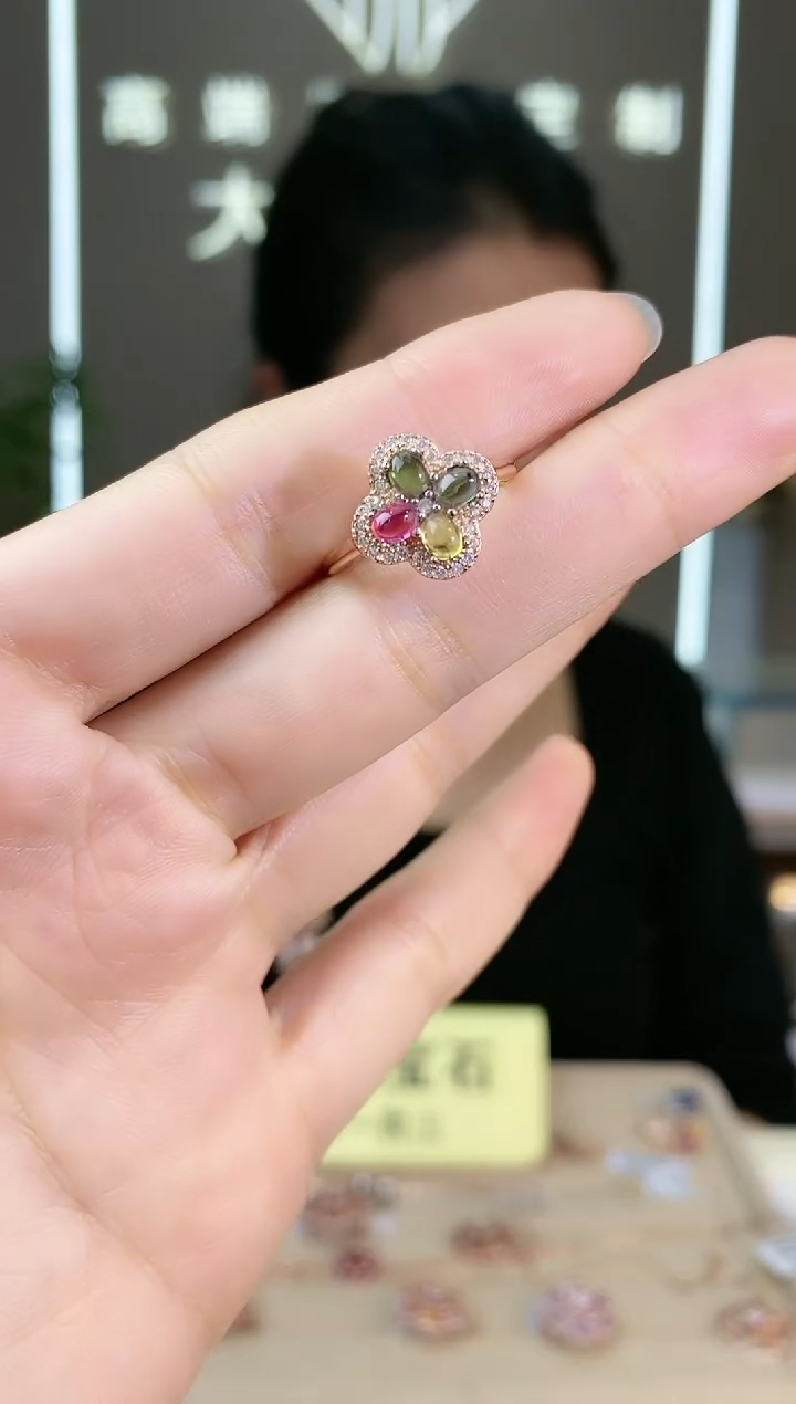 【闪购商品】碧玺手饰银S925镶嵌手饰