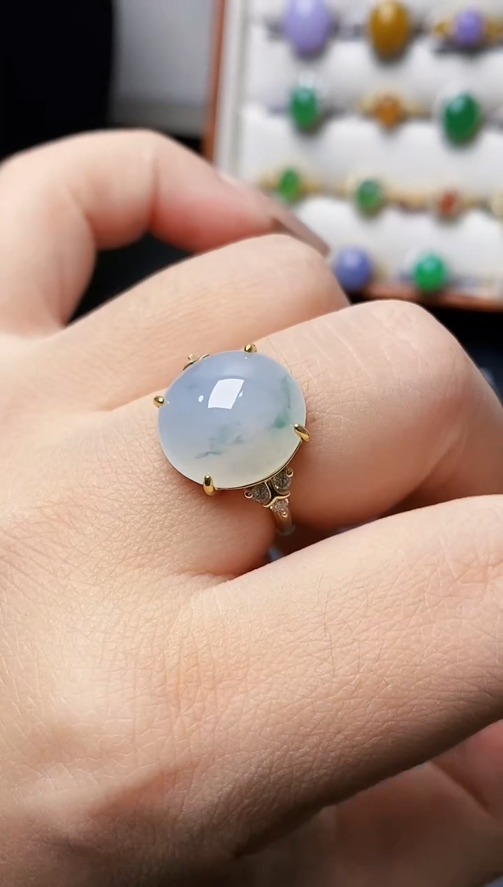 银S925镶嵌戒指翡翠1251