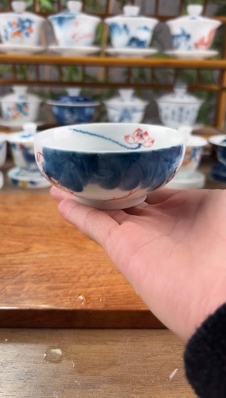 【闪购商品】微瑕线条莲大普洱杯