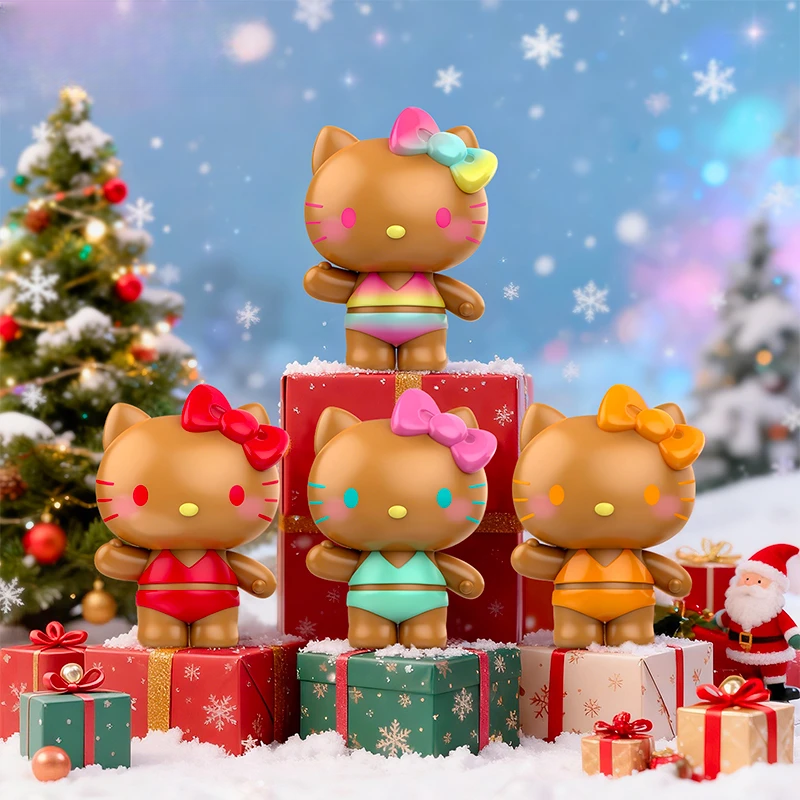 【7人车】【拆盒】三丽鸥Hello Kitty夏日彩虹糖盲袋盲盒萌粒公仔摆件