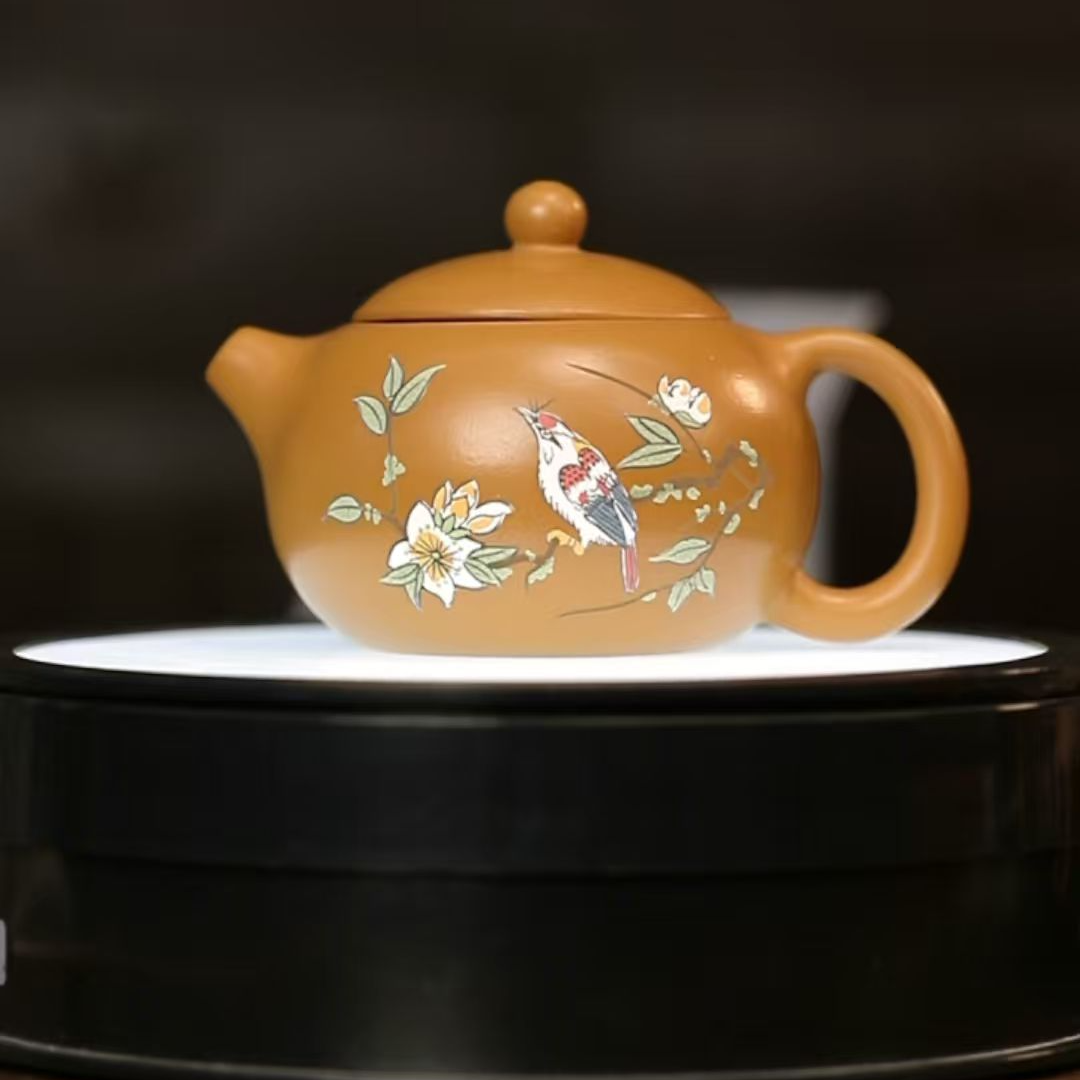 12.30a/p03369/孙成兰/春色黄西施紫砂壶/黄朱泥/160cc