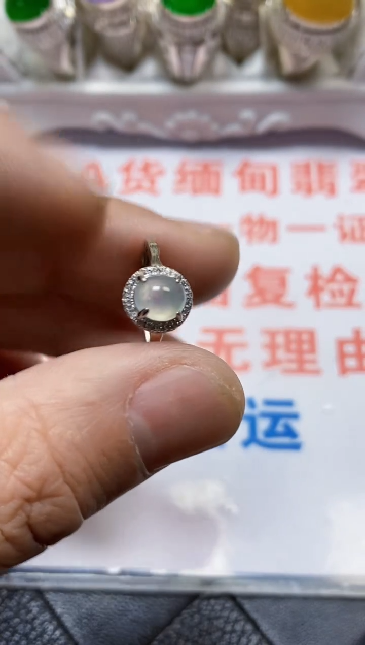 【闪购商品】翡翠戒指银S925镶嵌/2537