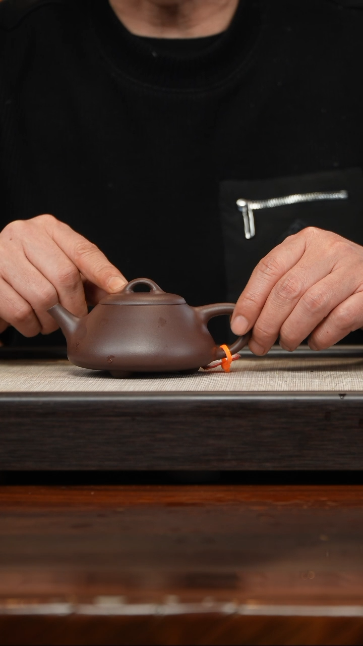 【闪购商品】紫砂茶壶老紫泥蔓生石瓢